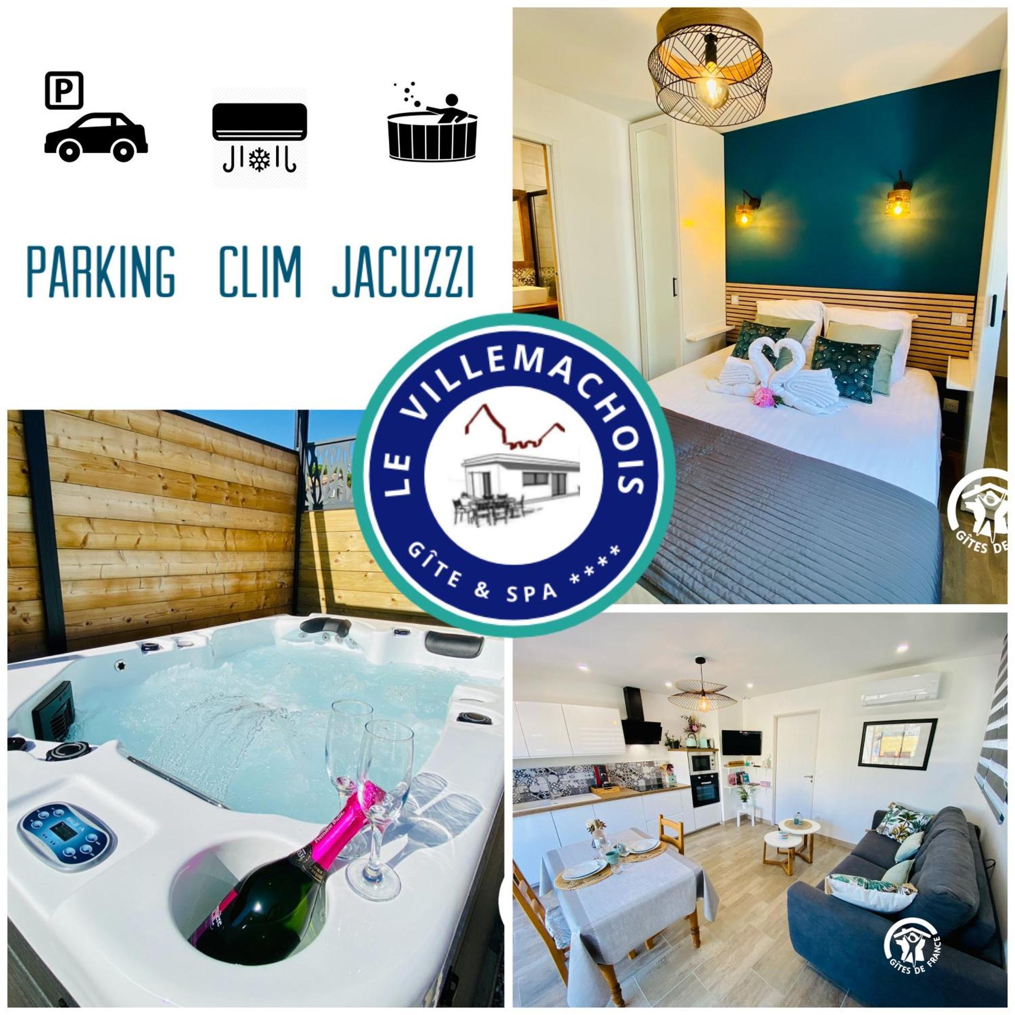 Gite & Spa Le Villemachois - 4 Etoiles - Jacuzzi Couvert - Calme Et Independant - Clim - Parking - 5 Min Carcassonne Villemoustaussou エクステリア 写真
