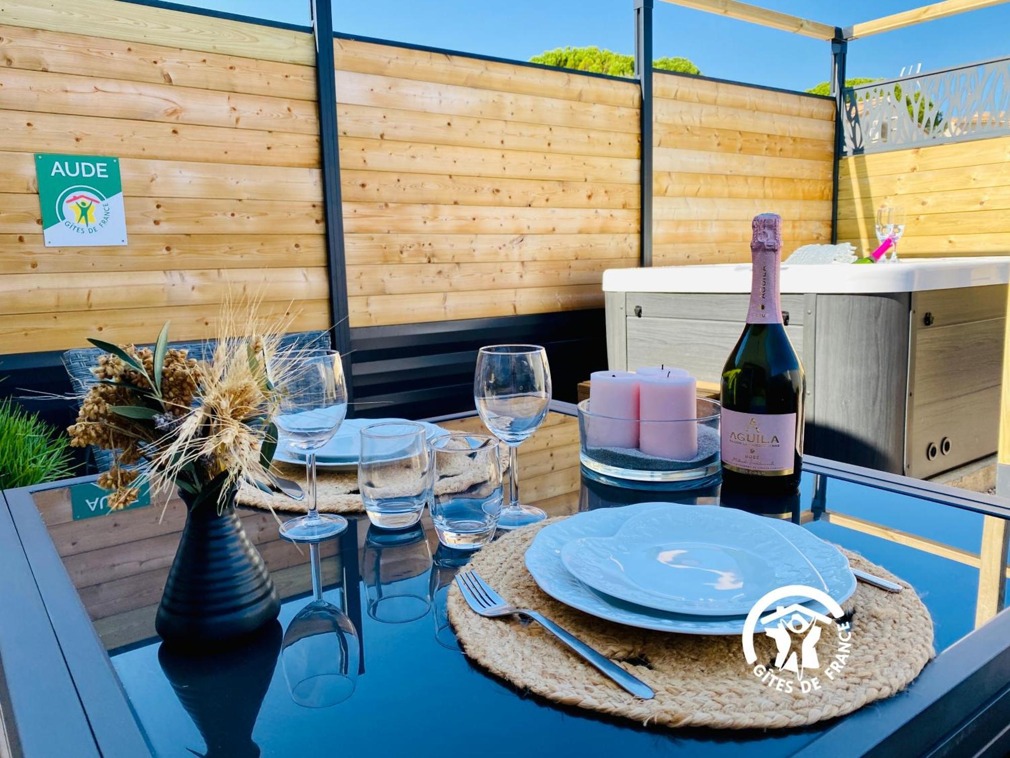 Gite & Spa Le Villemachois - 4 Etoiles - Jacuzzi Couvert - Calme Et Independant - Clim - Parking - 5 Min Carcassonne Villemoustaussou エクステリア 写真